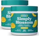 Jednoducho Blossom Nutrition Daily Greens & Superfood Powder + Collagen + Probiotiká pre ženské trávenie zdravie a úľava od chuti. Pomôžte svojmu zdraviu kvitnúť - 2 mesiace dodávky - Mango