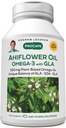 ANDREW LESSMAN Ahiflower Omega-3 s GLA - 60 Softgels - Jedinečne vyrovnaný, Plant-Based Zdroj esenciálnych Omega-3 mastných kyselín. Žiadna žalúdočná nevoľnosť, kontaminanty alebo ortuť. Ľahko sa prehĺta