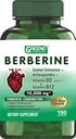 Berberine 12200mg s Ceylon škorica Ashwagandha Vitamín D13 + Vitamín B12 Immune Heart Support - 75 dní Zásobovanie -150 Počet (Obsah 1)