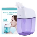Zavlažovací systém nosa, Nasal Rinse Machine, Sinus Rinse Machine, Sinus Cleaner Machine with Salt Water Tank & Waste Collection Tank - Nosový čistič pre Sinus,Sinus Adult,Allergy Relief - Purple