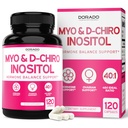 Myo-Inozitol & D-Chiro Inozitol Supplement for Women (120 Kapsule, 2050mg Per Serving Ideal 40:1 Ratio Myo Inositol) Hormone Balance for Women - Third Party Tested, Vegan Safe & USA Made - 120 Gróf