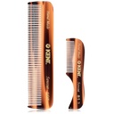 Kent Bradavice a fúzy grooming Set - ručne vreckové Combs pre pánske cestovanie a domáce použitie, Mini Combs pre grooming
