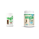 Vega Protein and Greens Protein Powder, Chocolate & Original Protein Powder, Krémový Vanilla Plant Based Protein Drink Mix for Water, Milk and Smoothies, 32.5 oz