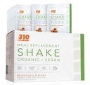 24 CT Organic Shake Box - Vegan Plant Protein Powder and Meal Replacement Shake - By 310 Nutrition - Gluten, Dairy and Soy Free - 0g cukru 