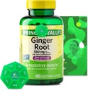 Ginger Root 550 mg, 100 Vegetariánskych kapsúl s exkluzívnymi vitamínmi a minerálmi - A až Z - Lepší sprievodca Ligth &Spring