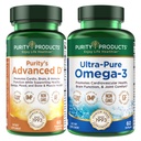 Čistota produktov KIT - Advanced Dr. Cannell D + Omega-3 Ultrapurový rybí olej z pokročilého D je balený s vitamínom D, vitamínom K2, zinkom, citranom horečnatým, bórom a taurínom