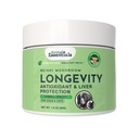 Essentials Animals LONGEVITY Reishi Mushroom Supplement for Psy & Mačky - Zdravé Kardiovaskulárne a pečeňové funkcie, podporuje dlhodobé zdravie, Mushrom Powder Extract, Antioxidant - 1.8 Oz (Pack of 1)