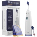 SinuPulse Traveler s 30 Sinuair paketov - bezdrôtové pulzujúce nosné zavlažovanie Sinus Rinse systém, Space Saving Cleaner & Relief Machine for Travel, Efektívnejšie ako Neti Pot alebo Nose spray fľašu