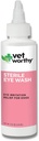 Vet Worthy Eye Wash pre psov - Jemné oči Čistenie riešenie pre psov, aby sa zabránilo tear Stain and Eye Irritation - pes oči Čistič pre tear Stain, Špina, a očné výboje - 4oz
