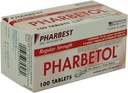 Pharbetol Acetaminophen 325mg Pravidelná sila, bolesť Reliever, Horúčka Redukcia tablety, 100 Počet (Súbor 1)