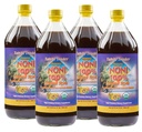Tahiti Trader Island Style High Potency Noni Juice - Pure Noni Fruit Juice Fermented to Ocogar - Organic Antioxidant Superfood Supporting Energy & Body Health - (32oz, 4 balenie)