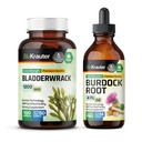 BIO KRAUTER Bladderwrack 100 Kapsule a Burdock Root Tinture 4 Fl. Oz.