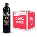 Blk. Prírodná minerálna alkalická voda, vodný melón, 500 ml balenie 12, 8 pH voda, biologicky dostupný extrakt Fulvicu a kyseliny Humínovej, stopové minerály, elektrolyty na hydratáciu, oprava a obnova buniek