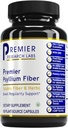 Premier Research Labs Premier Psyllium Fiber - Psyllium Husk Kapsule, High Fiber Pills pre dospelých, pre ženy a mužov, Denná podpora pre tráviace zdravie - 180 Vegetariánske kapsule