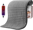 Qfun Extra veľký Vykurovací Pad pre úľavu od bolesti chrbta, 19,6"x39.3" XXL Rýchly tepelný Pad Krk a plece Elektrický Vykurovací Pad pre obdobie Krídla so 6 nastaveniami tepla a automatickým zatváraním,Vianočné darčeky pre mužov