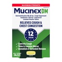 Kašeľ Supressant a Explorant, Mucinex DM Maximum Strength 12 Hour Tablets, 14ct, 1200 mg Guaifenesin, Relives Chest Congestion, Tichý mokrý a suchý Kašeľ, 1 Lekár odporúča OTC Experiorant