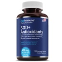 SOD Antioxidanty komplex zdravé starnutie doplnok - 400 mg Superoxid dismutáza - Alpha Kyselina lipoová - extrakt zeleného čaju - L-arginín - Lyzín - AKG - Vitamíny A a E pre imunitnú podporu-120 Kapsule