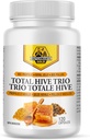 Holandský zlato Celkom Hive Trio Kapsule - 120 Veg Caps Približne 30-60 Slúži - Včela Pollen Royal Jelly & Propolis Supplement - Superfoods pre Antioxidant Immune Support - Prírodný med Mix