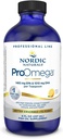 Nordic Naturals ProOmega Liquid, Citrónová príchuť - 8 oz - 2840 mg Omega-3 - Fish Oil s vysokou potenciou s EPA & DHA - podporuje mozog, oči, srdce, a imunitné zdravie - non-GMO - 48 porcií