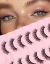 Prírodné Lashes Mink Prírodné riasy Falošné riasy Prírodný vzhľad Falošné Lashes Wispy Eye Lashes Cat riasy Falošné Lashes KD01