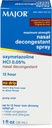 MAJOR Maximálna sila Nasal Dekongestant Spray, Oxymetazolín HCl 0,05% Pumpa Mist, Non-Drowsy Nasal Spray, až 12-hodinový Relief from nosal Congestion, Cold, and Alergies 1 Fl. Oz. (1-Pack)