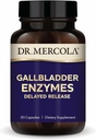 Dr. Mercola Gallbladder Enzymes - Gallbladder & Digestive Health Support - Obsahuje pankreatickú Proteázu, amylázu a lipázu - non-GMO, gluten-free & Soy-free - 30 Oneskorené kapsule uvoľňovania (30 Servings)