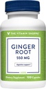 Vitamín Shoppe zázvor koreň 550MG, celý Herb doplnok, ktorý podporuje trávenie a upokojujúce (100 kapsúl)