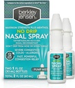 Berkley jensen No Drip Ťažká kongescia nosový sprej - Maximálna sila Dekongestant s Oxymetazolín HCl & Menthol - Pump Mist Applicátor, No Steroid, 12 Hodinová úľava, 1 Fluid Ounce (Pack of 2)