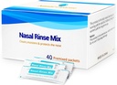 40 Predmiešané saline pakety Sinus Rinse pre Neti Pots a nosné zavlažovanie systémy, soľ pakety Efektívne Sinus opláchnuť pre alergie a kongescie