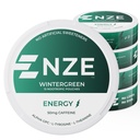 NZE kofeín Nootropic Pouches (Wintergreen) - Energy Pouchs with 50mg Caffeine, Alpha GPC, L-Tyrosine & L-Theanine with No Sugar or Umelical Sweeteners - 15 Pouches Per Can - 5 balenie