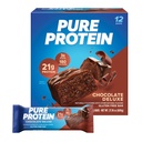 Pure Protein Bars, High Protein, Nutritive Snacks to Support Energy, Low Cugar, Gluten Free, Chocolate Deluxe, 1,76 oz., 12 Count (Pack of 1) (Packaging sa môže líšiť)