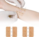 Zip Stitch Lacerácia opravy bez stehov Butterfly Bandaids Quick Clot - Núdzové rany uzavretie zariadenia 2 kusy [PU]