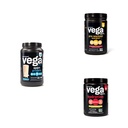 Vega Sport Rutine Bundle - Premium Vanilla Protein Powder (20 Servíry) Jahodový Lemonade Preworkout Energizer (25 porcií) a Lemonade Electrolyte Hydration (50 porcií)