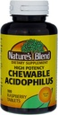 Prírodná zmes Acidophilus Chewable Malinová chuť - 100 tabliet, balenie po 3