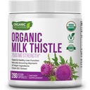 USDA Organic Milk Thisttle 30:1 Extract Kapsule, 280 Vegan Kapsule, Bohaté na Silymarin Flavonoidy, Pečeň Čistenie a Pečeň Detox Podpora, Štandardizovaný 30X extrakt, Made in the USA