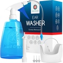 Medi Grade Ušné čistenie Súprava vrátane ušnej čistiacej fľaše, Pokožka s Quad-Stream tip - Earwax odstránenie Súprava pre zlepšené sluch jasnosť - Ear Wax odstránenie nástroj pre ucho hygiena