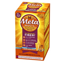 Metamucil Fiber siles hladká textúra cukor bez pomaranča - 30 paketov
