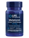 Life Extension Melatonin 6 Hour Timed Release, 750 mcg, Extended-Release Formula pre nežný spánok Podpora, Zdravé circadian Rhythms, Cellular Defense, Gluten-free, non-GMO, Vegetarián, 60 tabliet