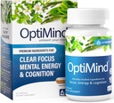 Optimind Bacopa Monnieri Brain Supplement for Memory and Focus, Noottropics with Fosfatidylserine, Huperzine A, non-GMO, Klinicky študované zložky, 32 Kapsule