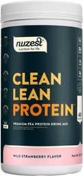 Nuzest - Pea Protein Powder - Clean Lean Protein, Premium Vegan Plant Based Protein Powder, Dairy Free, Gluten Free, GMO Free, Prirodzene Sweeted, Wild Strawberry, 40 Servings, 2,2 lb