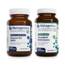 Metagenics Bundle - D3 5000 & PhytoMulti bez železa - 120 Softgels of D3 5000 pre imunitnú podporu, zdravie kostí a srdca - 120 tabliet PhytoMulti bez železa pre celkové zdravie a starnutie