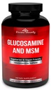 Bounty Glukosamine Sulfate Supplement (2000mg per Serving) s MSM - 240 Malými Vegetariánskymi kapsulami - bez Shellfish alebo škodlivé prísady