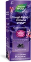 Prirodzene Sambucus Cough Relief +(1) Immune Sirup*, Feel Better Faster(1), Klinicky preukázané juhoafrické Geranium, s bazovým extraktom, vitamín C a zinok, 8 Oz (Packaging May Vary)