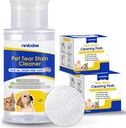 Čistič škvŕn pre psov a mačky,všeobecne odstrániť tear Stain, Eye Debris, Mukus Secretions with 200Pcs Eye Dry Wipes, Eye Cleaner Dry Pads,Not Easy Evaporated