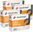 Dealmed Sterile Flexible Fabric Lepiace pásy 1x3 palec 