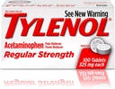 Tylenol Reg Strngth 100's Size 100ct Tylenol 325 Mg Pravidelná sila bolesť Reliever