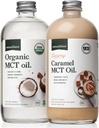 Prírodné sily krémová Karamel MCT Olej + organické plné spektrum MCT Olej bez lepidla, Non GMO, 100% Pure Coconut MCTs from Organic Coconuts