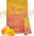 Skin Health & Energy Boost Drink Mix - bez cukru, SOD B (TM), Antioxidanty z francúzskeho Melon koncentrátu, Na Go Stick Packs, Mango, 30 Balenie
