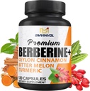 Berberine HCl Supplement, Ceylon škorica a kurkuma Kapsule, Zelený čaj a horký Melon Kapsule - 120 Kapsule od 2 Mesiac Dodávka
