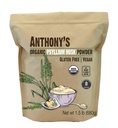 Anthony's Organic Psyllium Husk Powder, 1,5 LB, Gluten Free, Non GMO, Jemne zem, Keto Friendly